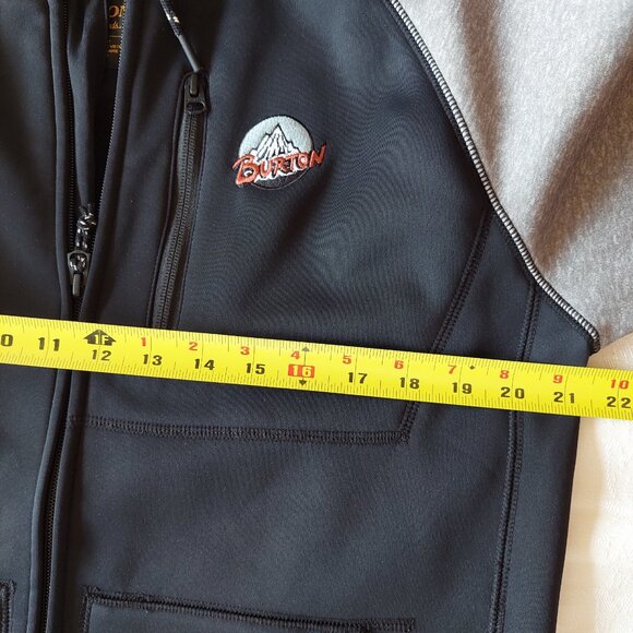 BURTON Durable Goods Hoodie Black Gray Full Zip Hoodie, Men's Small - Picture 8 of 9